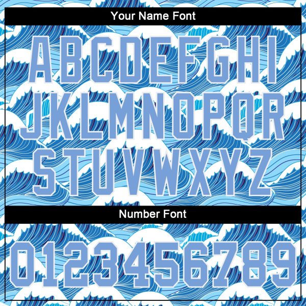 Custom 3D Pattern Design Waves Performance T-Shirt - Image 4