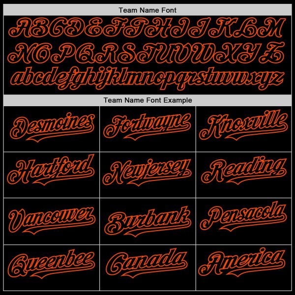 Custom Black Orange Bomber Full-Snap Varsity Letterman Two Tone Lapel Collar Byron Jacket - Image 4
