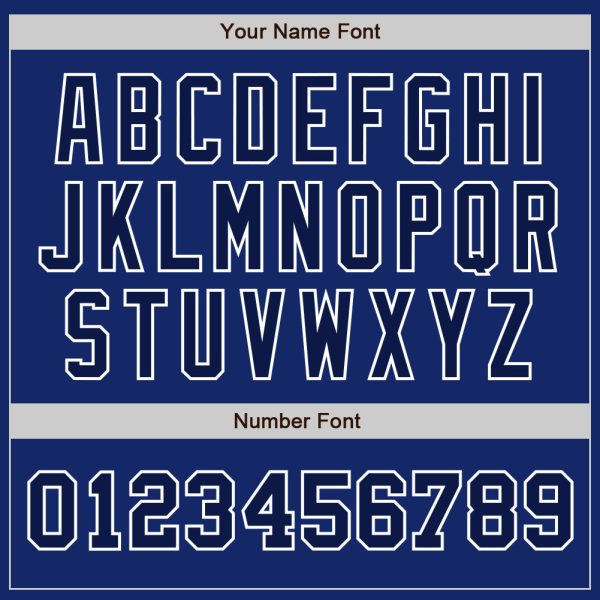 Custom Royal Navy-White Authentic Two Tone Baseball Jersey - Image 5